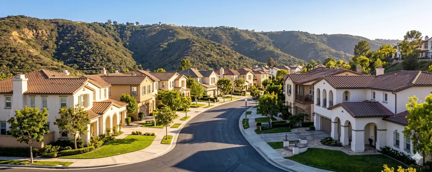 Southern California neighborhood homes